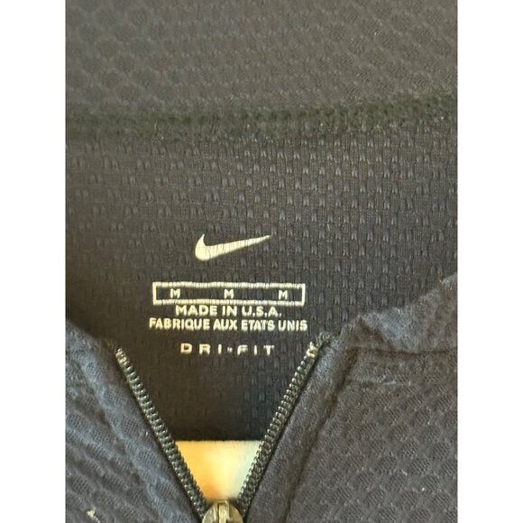 Nike Dri-FIT Men's Navy Blue Short Sleeve Cycling Jersey M shirt 1/4 zip READ - Picture 6 of 8